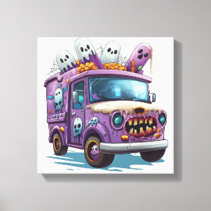 Toile Camion de glaces hanté