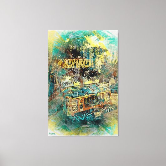 Toile Camion de graffiti crème Missiondistrict San Franc (Recto)