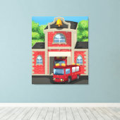 Toile Camion de pompiers (Insitu (Plancher de Bois))