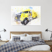Toile Camion semi-remorque jaune (Insitu(Chambre))