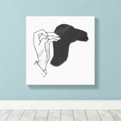 Toile Camion Silhouette à la main (Insitu (Plancher de Bois))