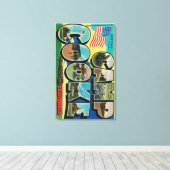 Toile Camp Cooke, Californie - Scènes de grandes lettres (Insitu (Plancher de Bois))