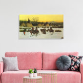 Toile Camp de Sioux à Wounded Knee par John Hauser (Insitu(Salon))