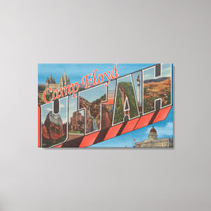 Toile Camp Floyd, Utah - grandes scènes de lettre