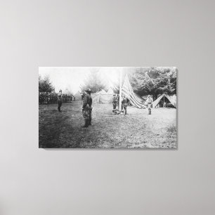 Toile Camp Lewis, WA - soldats prenant en bas de