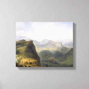 Toile Camp militaire russe au Daghestan, 1895