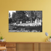 Toile Camp Sherman, Oregon vue des Cabines de Rogers (Insitu(Salon))