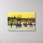 Toile Camp Sioux à Wounded Knee par John Hauser (Recto)