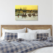 Toile Camp Sioux à Wounded Knee par John Hauser (Insitu(Chambre))