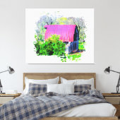 Toile *~* Campagne agricole AR19 Vieille grange rustique (Insitu(Chambre))