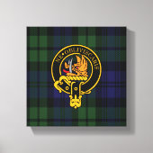 Toile Campbell Scottish Crest et Tartan Canvas (Recto)