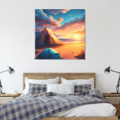 Toile Camping au lever du soleil (Insitu(Chambre))