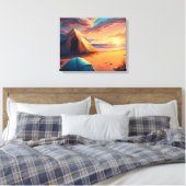 Toile Camping au lever du soleil (Insitu(Chambre))
