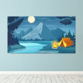 Toile Camping de montagne (Insitu (Plancher de Bois))