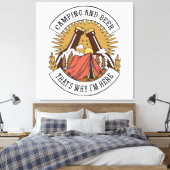 Toile Camping et Bière (Insitu(Chambre))