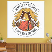 Toile Camping et Bière (Insitu(Salon))