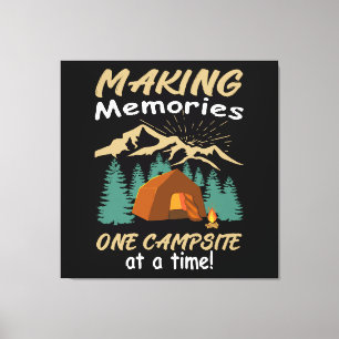 Toile CAMPING Faire des souvenirs