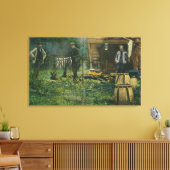 Toile Camping terrain des hommes Camping dans le Maine (Insitu(Salon))