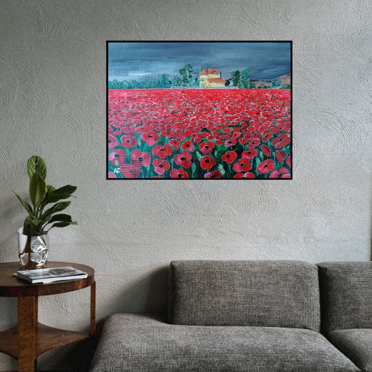 Toile Campo de Amapolas Peinture d'Alfred Fox