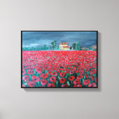 Toile Campo de Amapolas Peinture d'Alfred Fox (Recto)