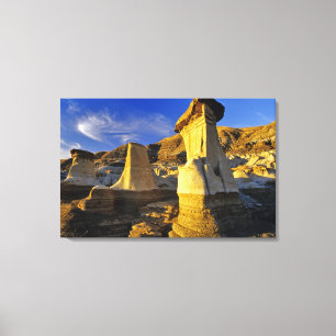 Toile Canada, Alberta, Drumheller. Hoodoos.