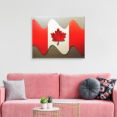 Toile Canada Flag-Chrome par Shirley Taylor (Insitu(Salon))