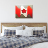 Toile Canada Flag-Chrome par Shirley Taylor (Insitu(Chambre))