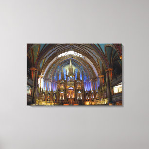 Toile Canada, Québec, Montréal. Intérieur de Notre 2