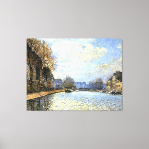 Toile Canal St Martin Alfred Sisley