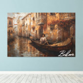 Toile Canal View, par l'artiste Bella Catza (Insitu (Plancher de Bois))