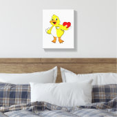 Toile Canard avec coeur (Insitu(Chambre))