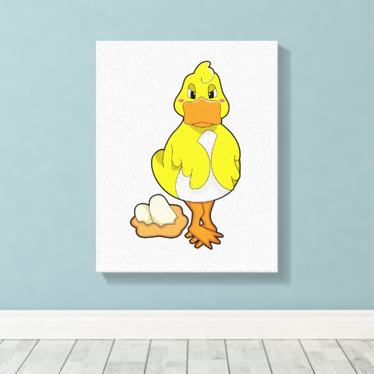 Toile Canard avec oeufs (Insitu (Plancher de Bois))