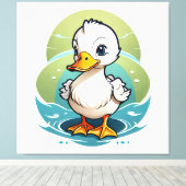 Toile canard-blanc (Insitu (Plancher de Bois))