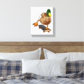 Toile Canard comme patineur avec skateboard (Insitu(Chambre))