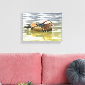 Toile Canard mandarin / Aix galericulata (Insitu(Salon))