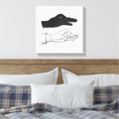 Toile Canard Silhouette main (Insitu(Chambre))