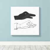 Toile Canard Silhouette main (Insitu (Plancher de Bois))