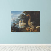 Toile Canards Cochons de Guinée et un lapin dans un pays (Insitu (Plancher de Bois))