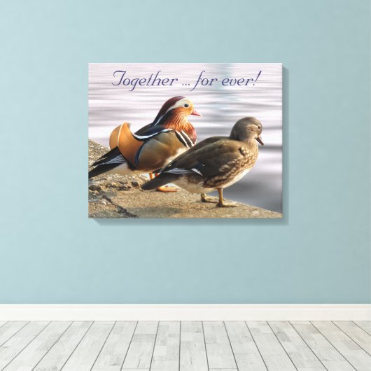 Toile Canards mandarins (Insitu (Plancher de Bois))