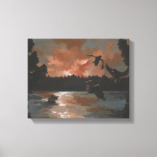 Toile Canards S'Installer (Recto)