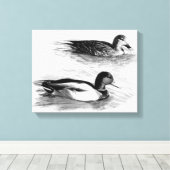 Toile Canards sur le lac (Insitu (Plancher de Bois))