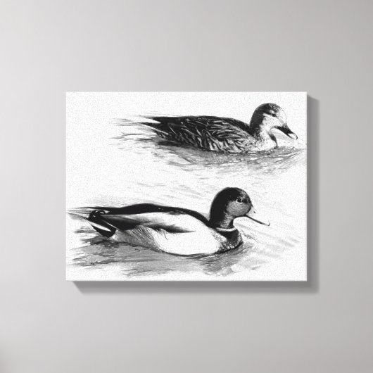 Toile Canards sur le lac (Recto)