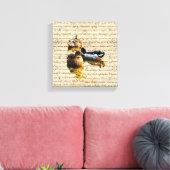 Toile Canards sur papier vintage (Insitu(Salon))