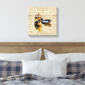 Toile Canards sur papier vintage (Insitu(Chambre))
