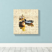 Toile Canards sur papier vintage (Insitu (Plancher de Bois))