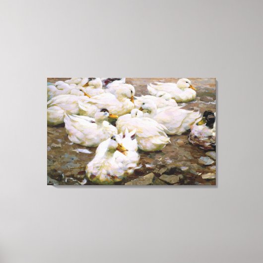 Toile Canards sur un étang (Recto)