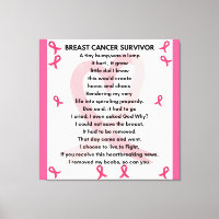 CANCER DU SEIN SURVIVANT Wall Art