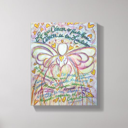 Toile Cáncer No Puede Hacer Angel Canvas Peinture Art (Recto)