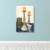 Toile Candlestick Still Life (Insitu (Plancher de Bois))