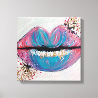 Toile Candy Kiss Lips Art